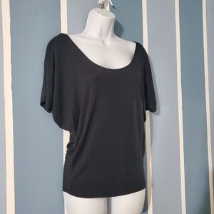 Active USA Black Short Sleeve Top